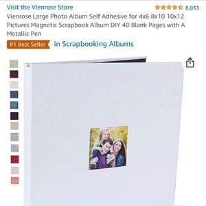 Brand New (Never been opened) White Scrapbook